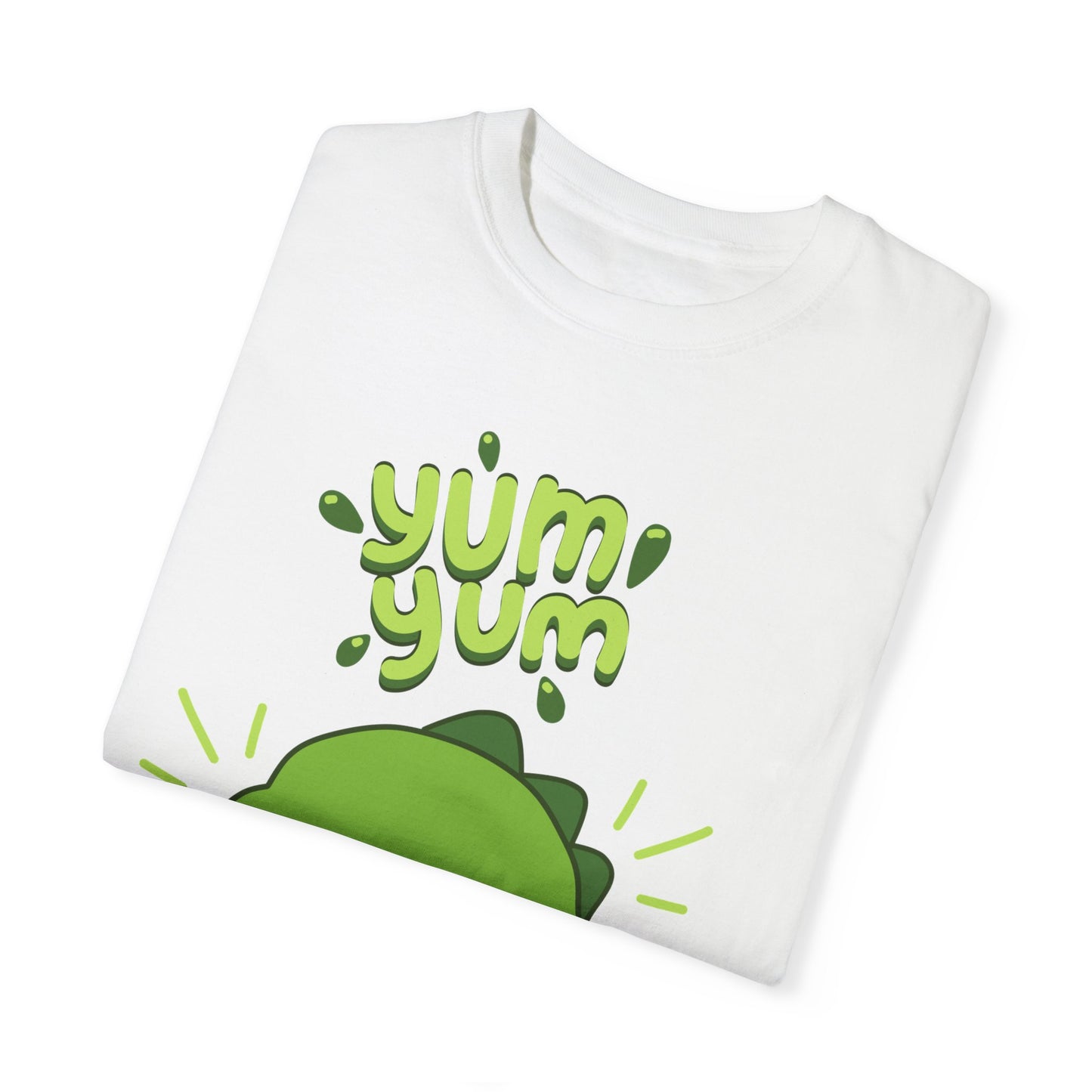 Yum Yum Dinosaur Tshirt, Graphic Tee, fun cute humor shirt