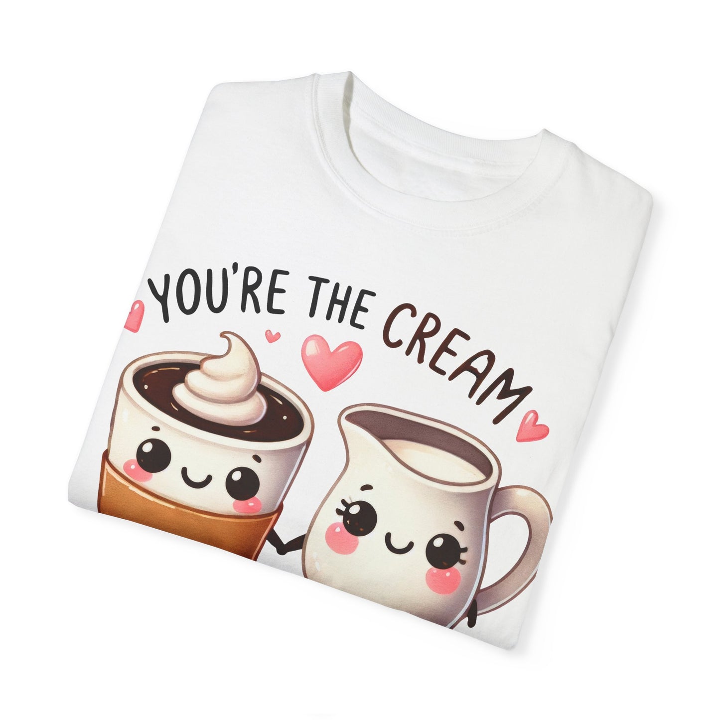 Cream to My Coffee Tee, Valentines Day, Romance Love Couples, Funny Pun Top