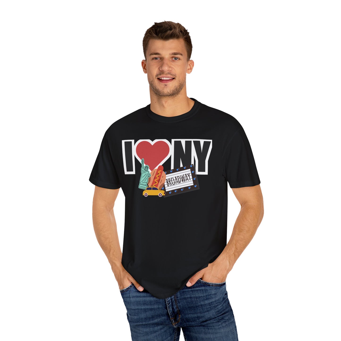 New York City Graphic Tshirt, Unisex Tee for NYC Lovers, I Love NY Shirt, Fun NY