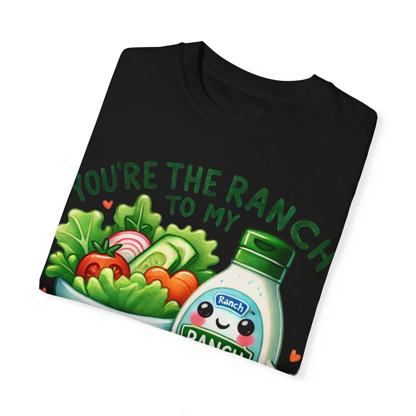 Valentine's Day Graphic T-shirt, HIM HER Pun Shirt,  Ranch and Salad, Together