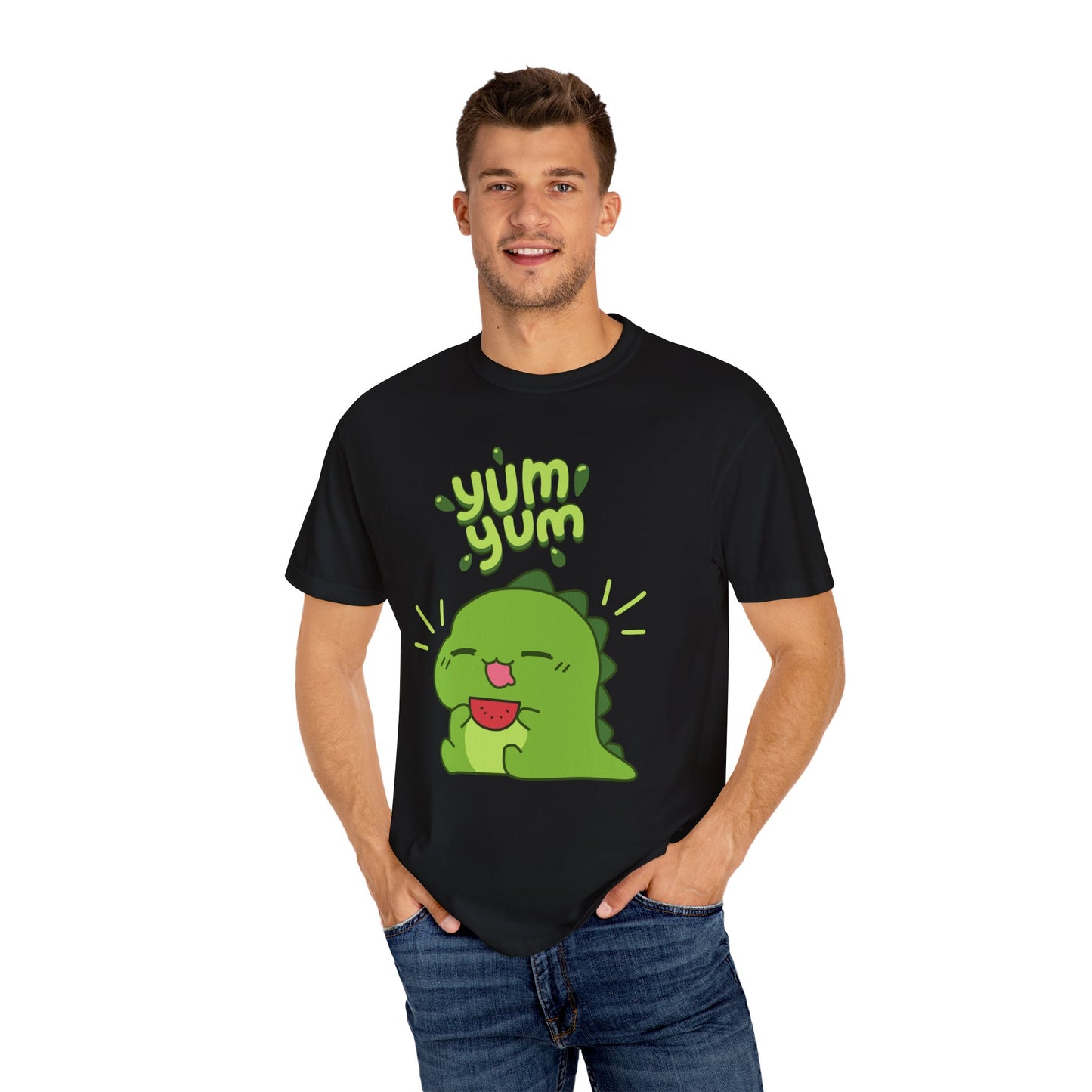 Yum Yum Dinosaur Tshirt, Graphic Tee, fun cute humor shirt