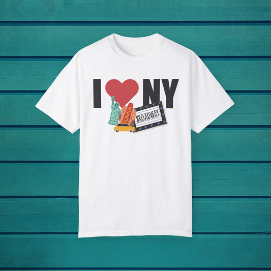 New York City Graphic Tshirt, Unisex Tee for NYC Lovers, I Love NY Shirt, Fun NY