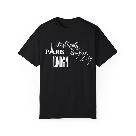 Dream City Graphic Print Unisex T-shirt Paris NYC London Los Angeles Tee