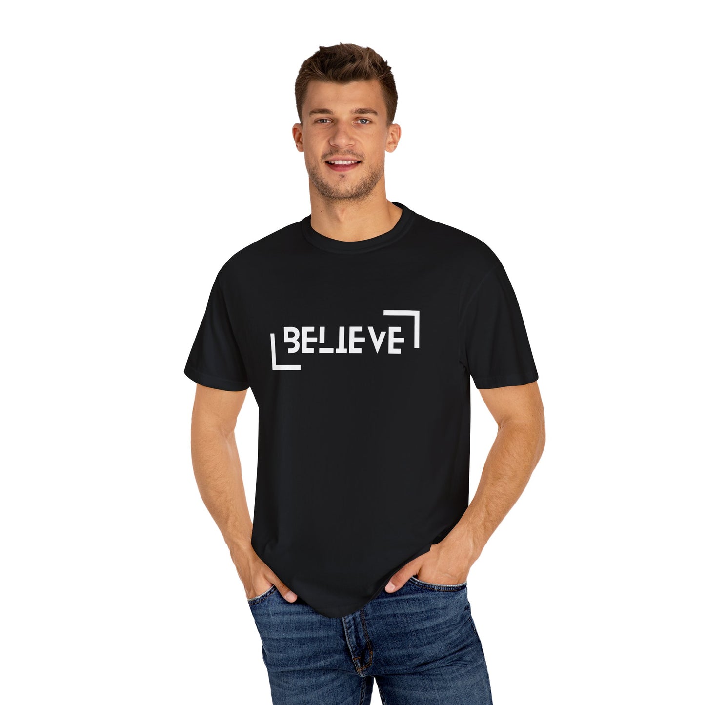 Believe Tshirt inspirational Unisex Tee, Motivational Shirt, Positive Quote Top,