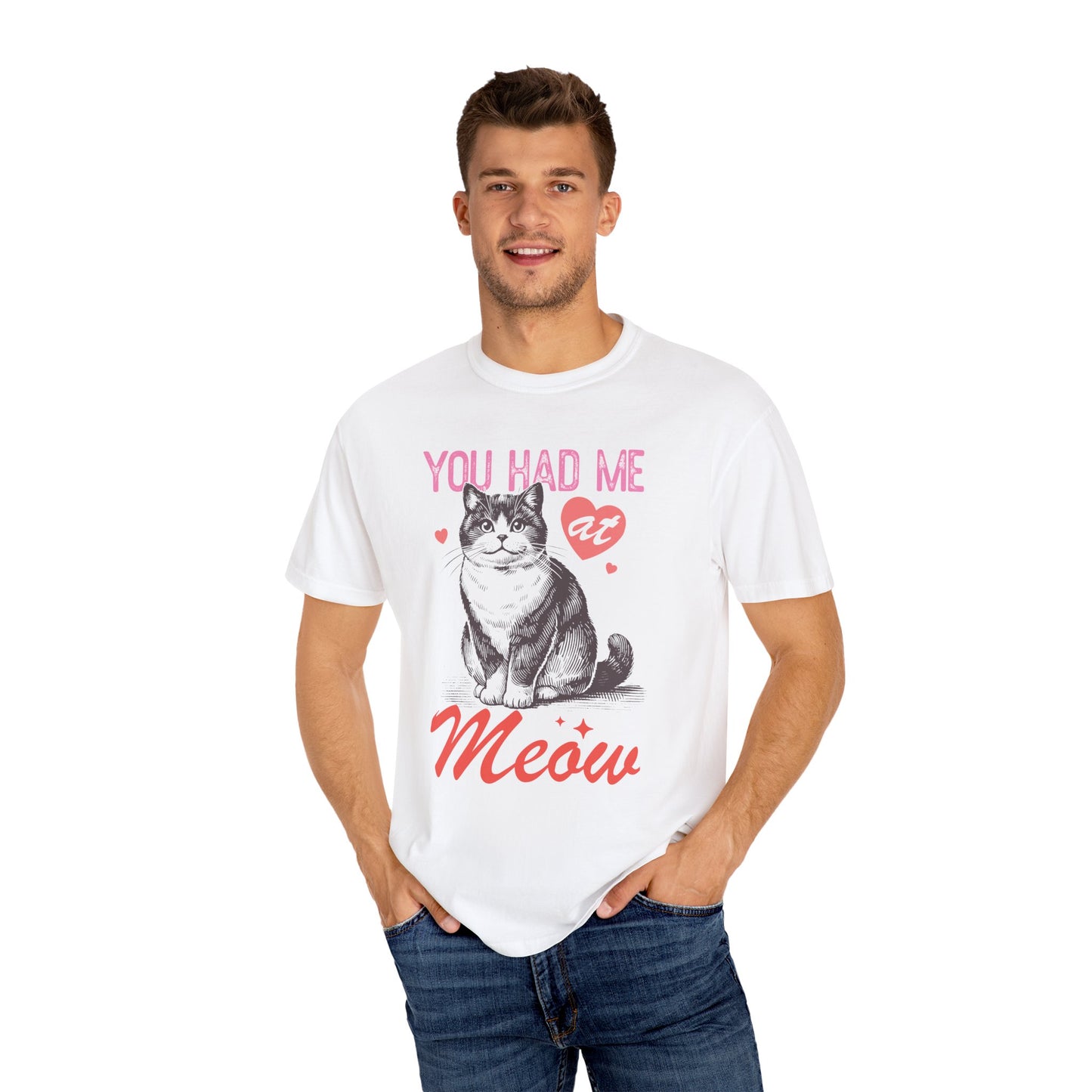 Meow Cat Graphic T-shirt, Valentines Day Love, Self Love Shirt, True Love Cats