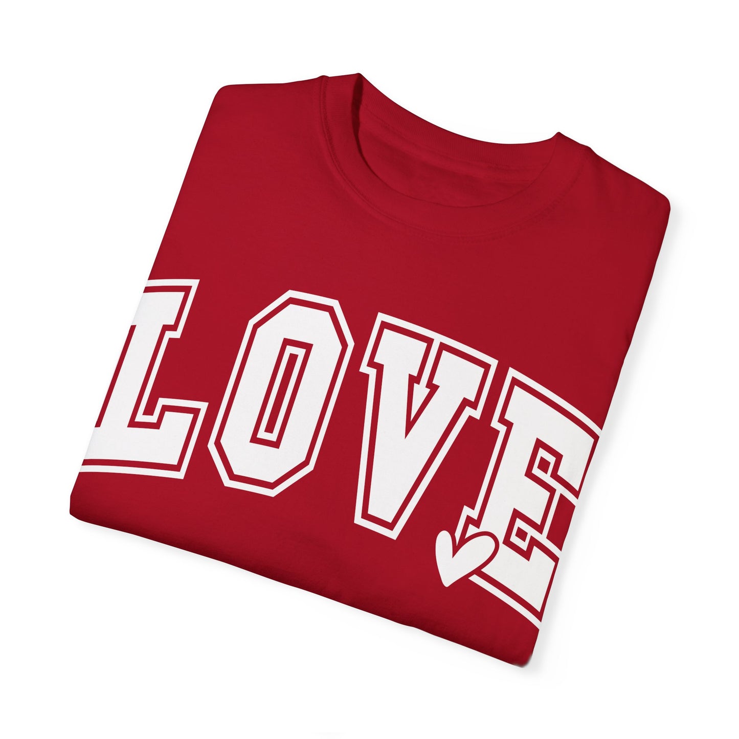 Love Varsity Graphic T-shirt, Couples Inspirational Tee Romance Sweetheart Gift