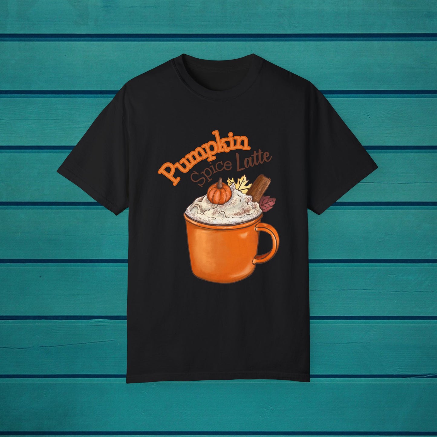 Pumpkin Spice Latte T-shirt, Fall Novelty Gift Tee, Autumn Unisex Shirt,