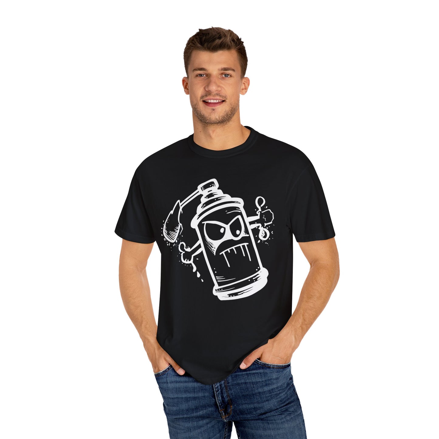 Graffiti Spray Can T-shirt, Urban Streetwear Cool Street Style