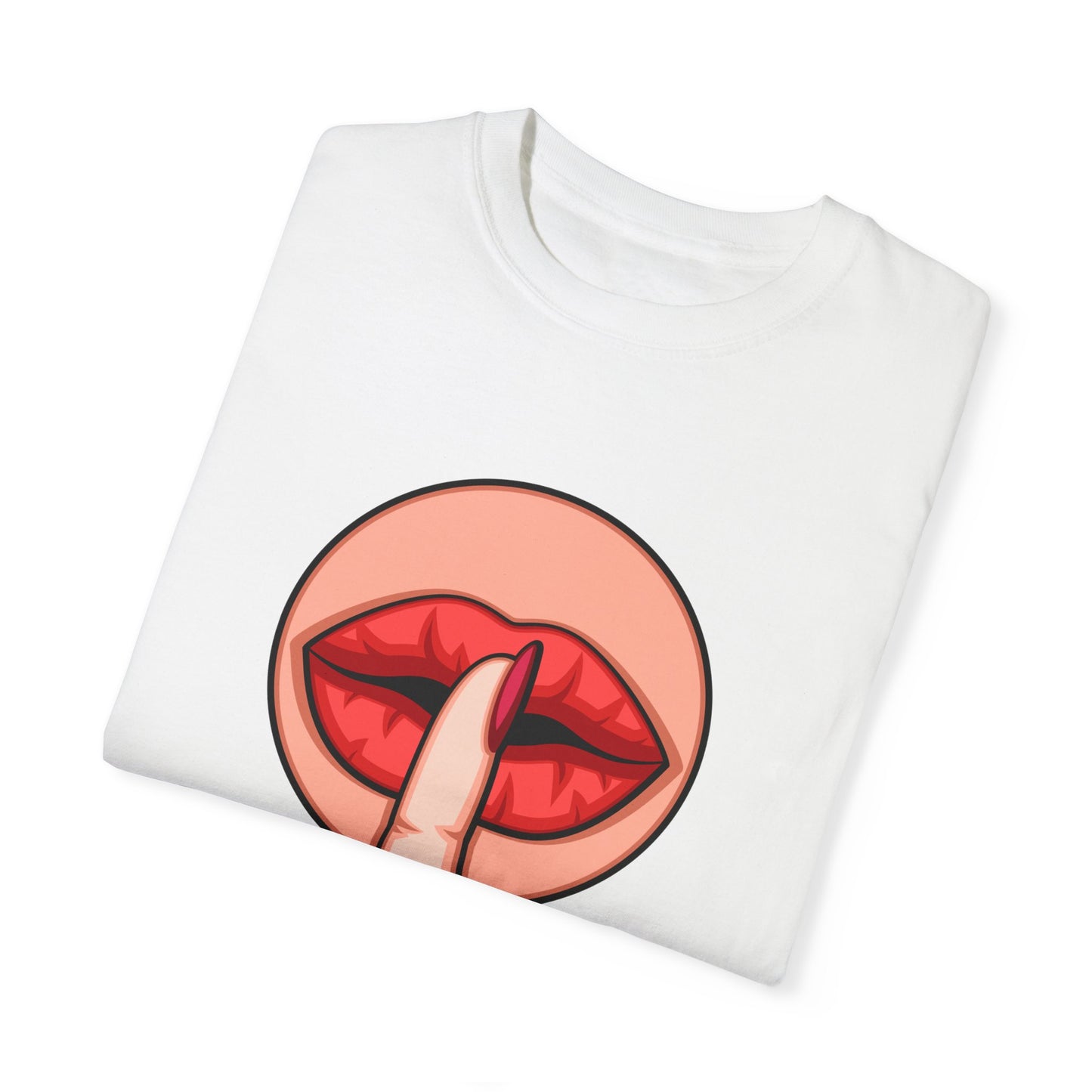 Shhhhh gesture Graphic T-shirt - Novelty Love Valentine's Day, Funny