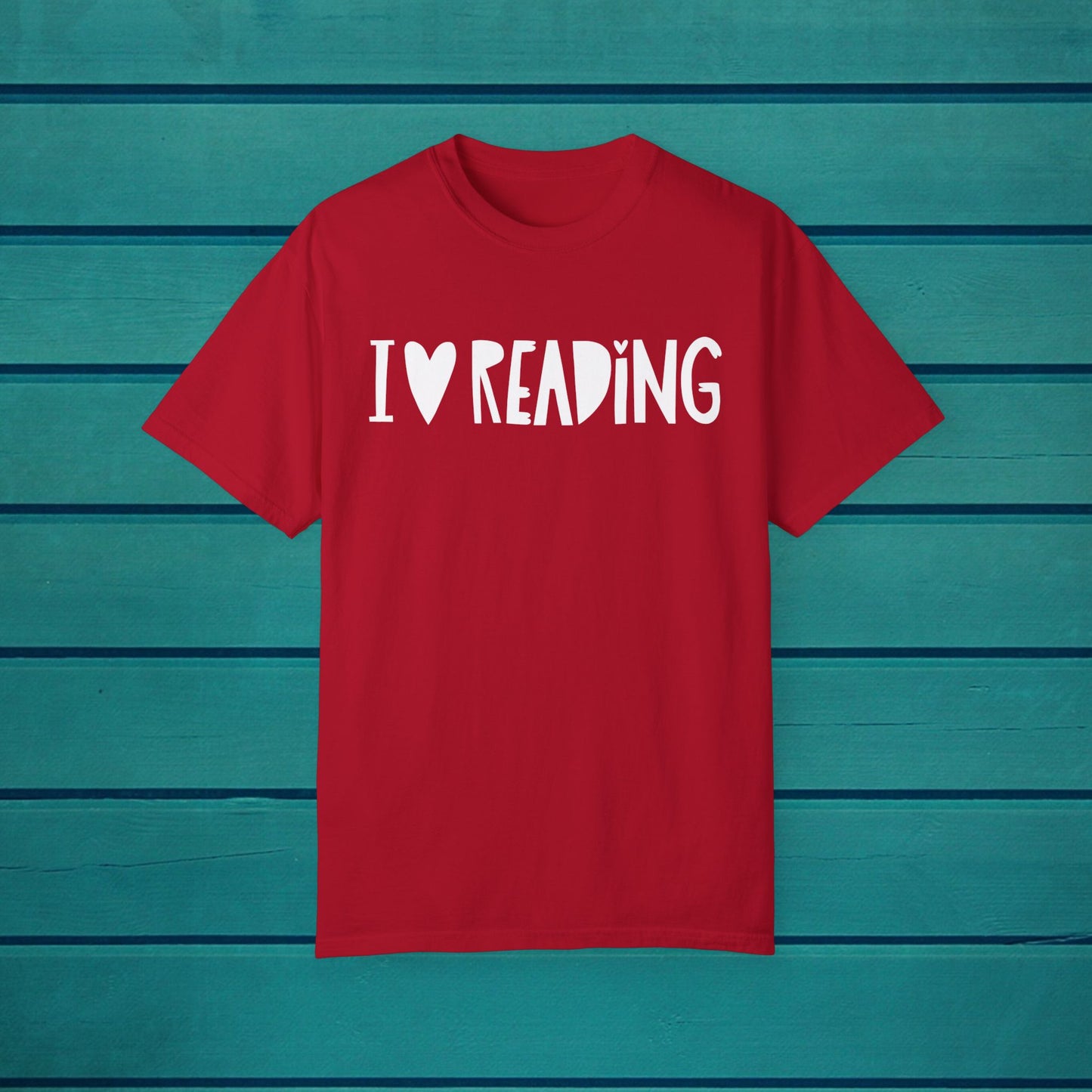 I Love Reading Graphic Tshirt, Unisex Fun Learning Inspirational Books Tee