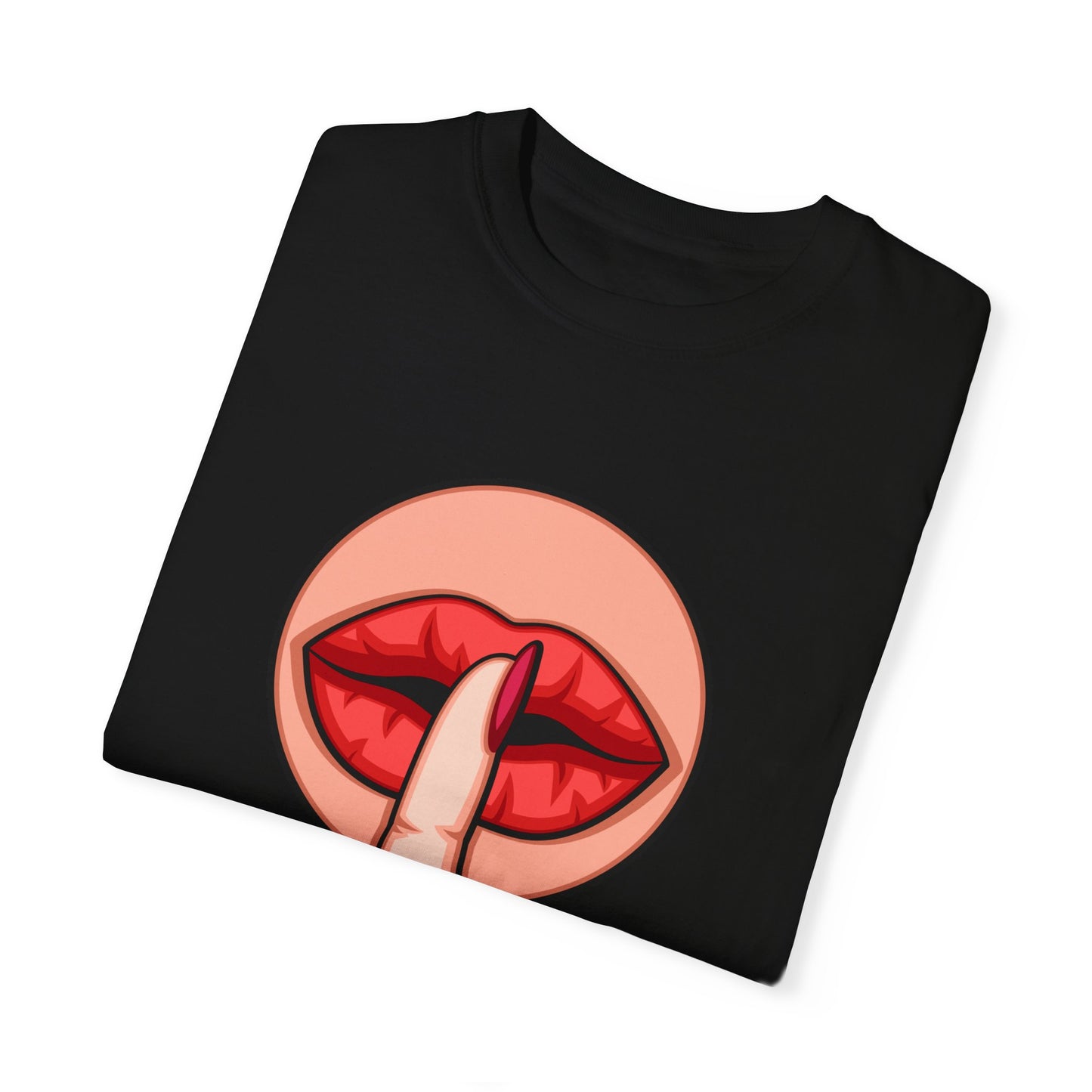 Shhhhh gesture Graphic T-shirt - Novelty Love Valentine's Day, Funny