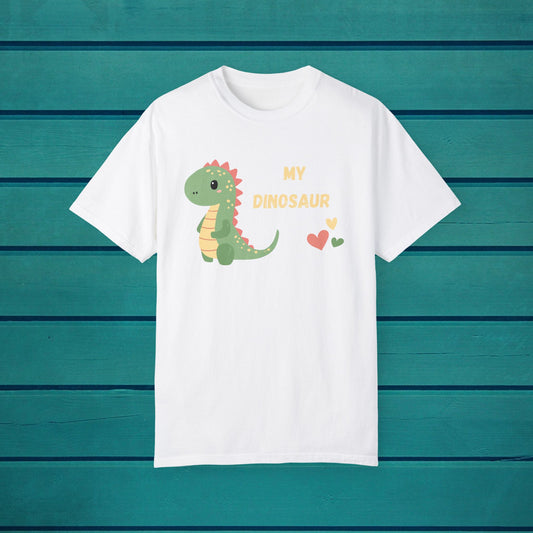 Dino Fun Unisex Tee Shirt, Funny Dinosaur Adult Tshirt, Cute Men's Women's Top