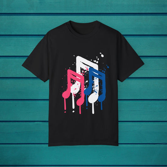 Music Symbols Graffiti Art Graphic T-shirt Music Lover Gift, Street Style