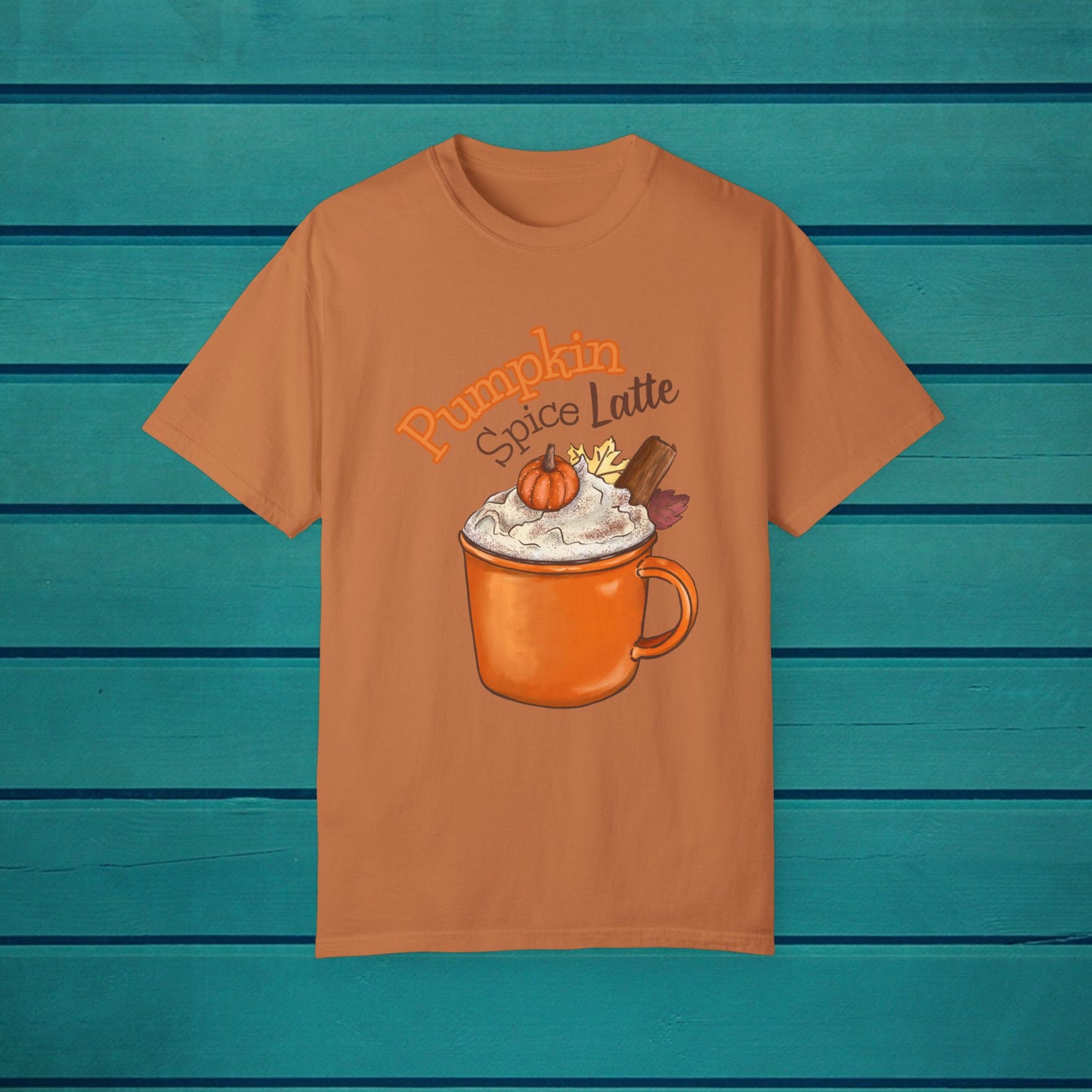 Pumpkin Spice Latte T-shirt, Fall Novelty Gift Tee, Autumn Unisex Shirt,