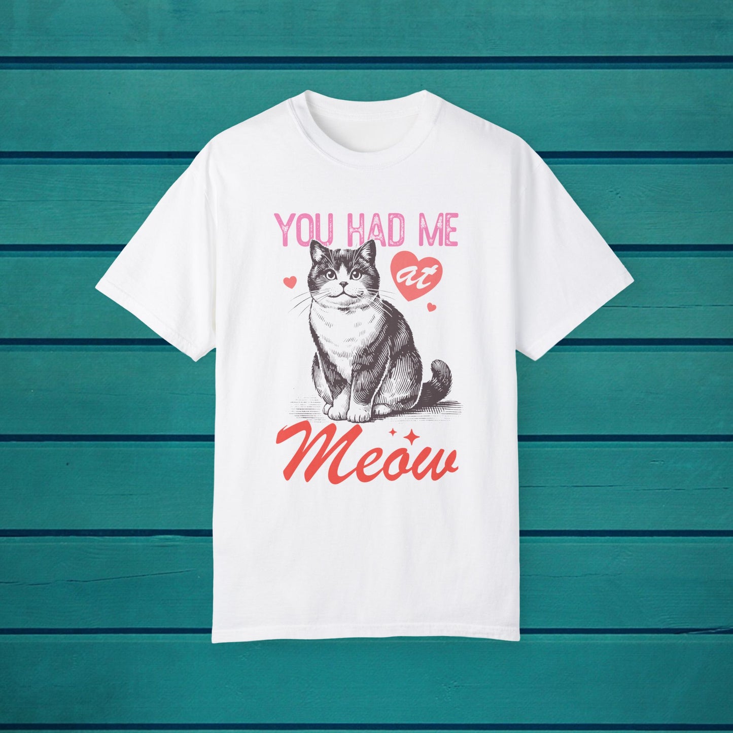 Meow Cat Graphic T-shirt, Valentines Day Love, Self Love Shirt, True Love Cats