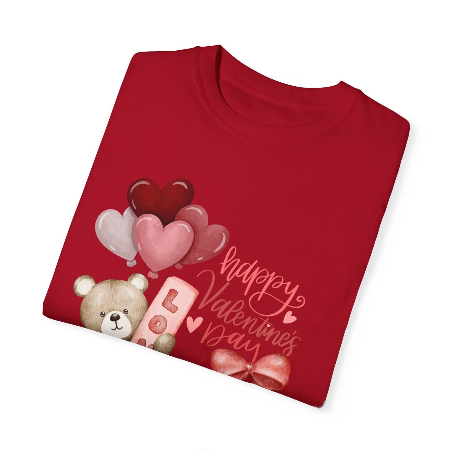 Valentines Day Watercolor Unisex Tshirt Love Holiday Inspirational Love Graphic