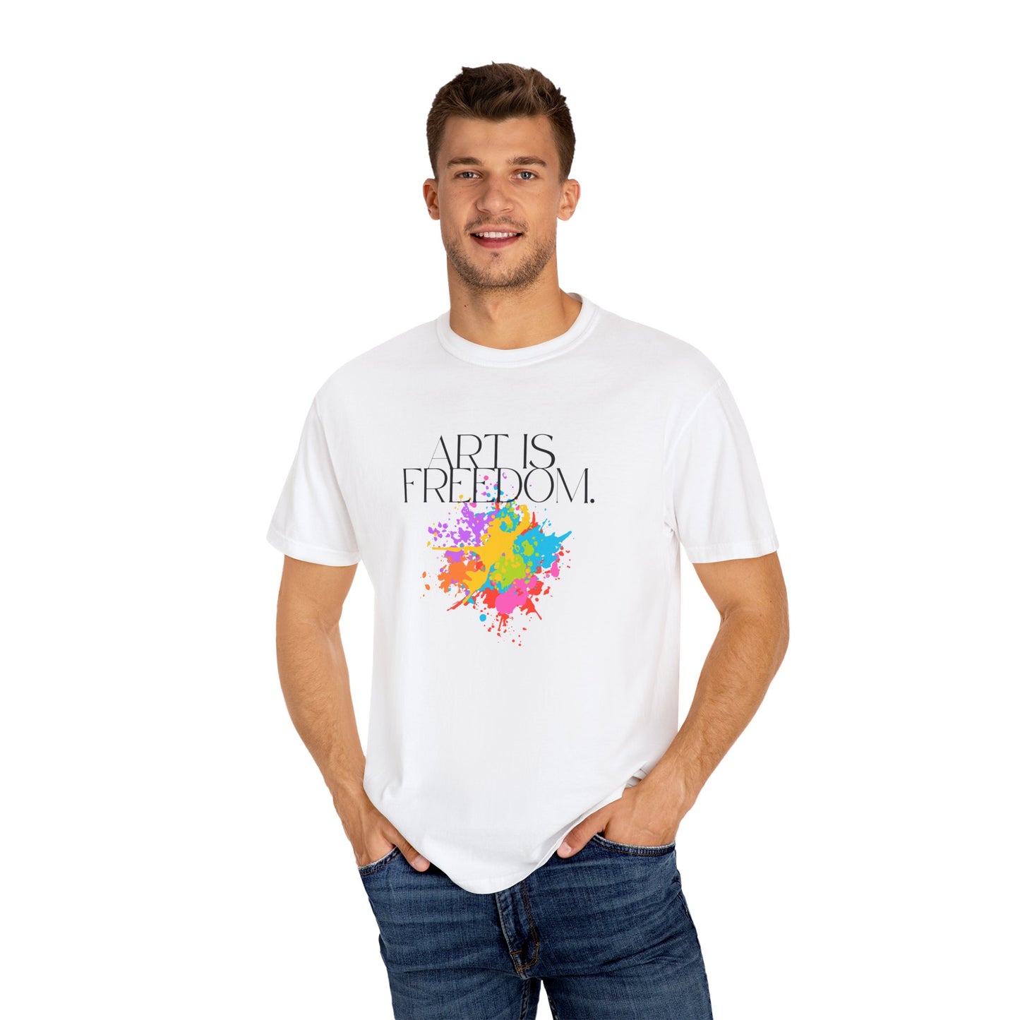 Art is Freedom Unisex T-Shirt, Inspirational Tee for Adults, Artistic Graphic