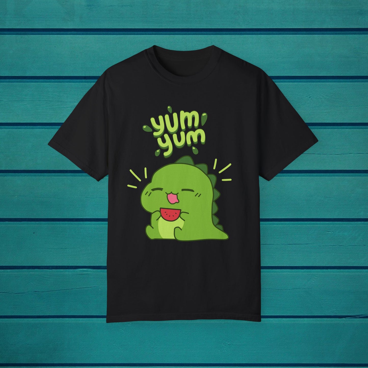 Yum Yum Dinosaur Tshirt, Graphic Tee, fun cute humor shirt