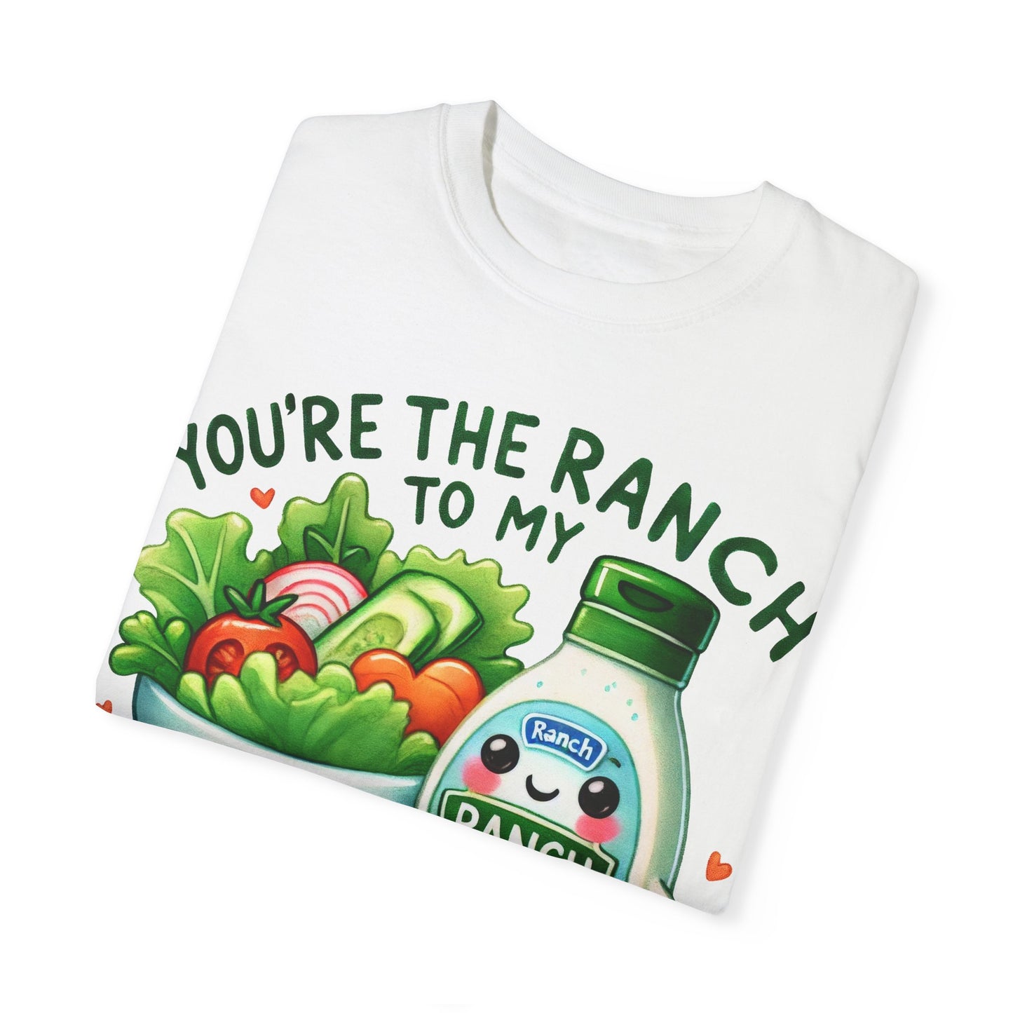 Valentine's Day Graphic T-shirt, HIM HER Pun Shirt,  Ranch and Salad, Together