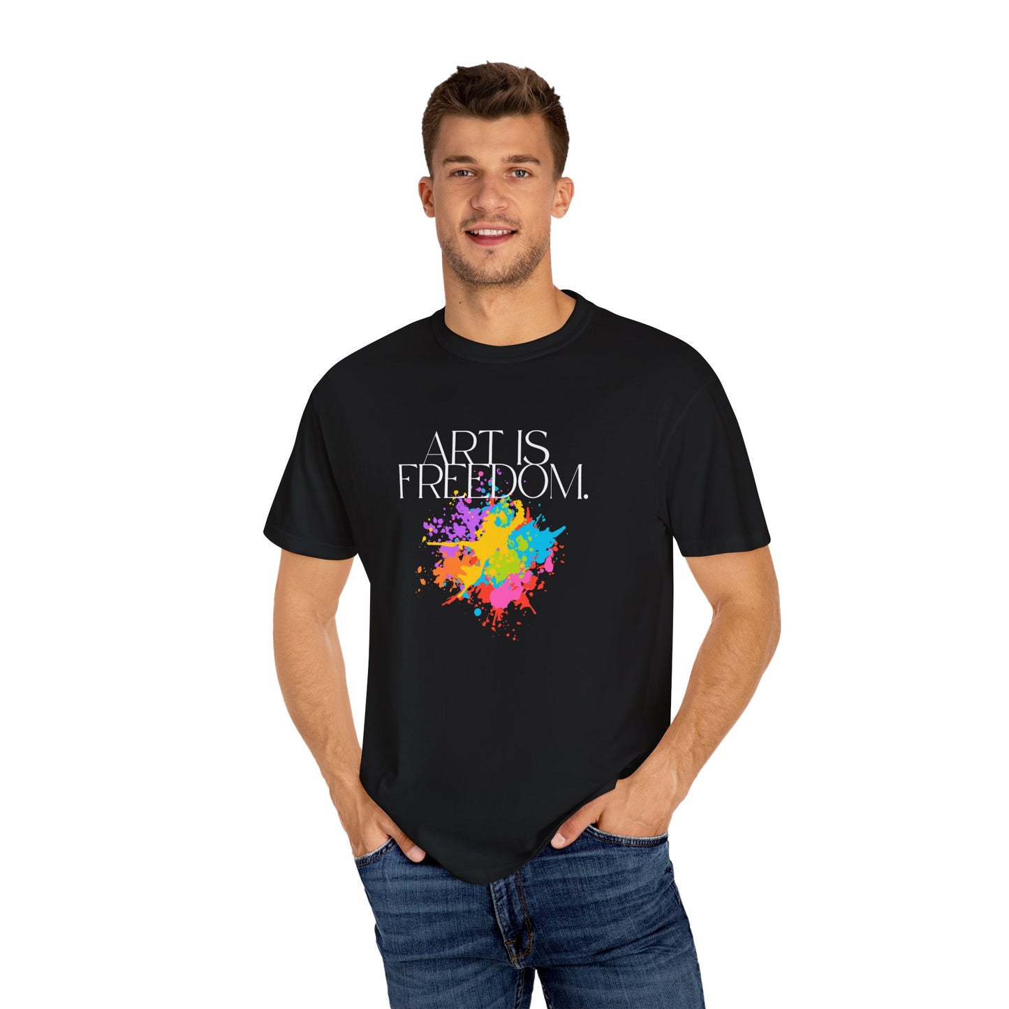 Art is Freedom Unisex T-Shirt, Inspirational Tee for Adults, Artistic Graphic