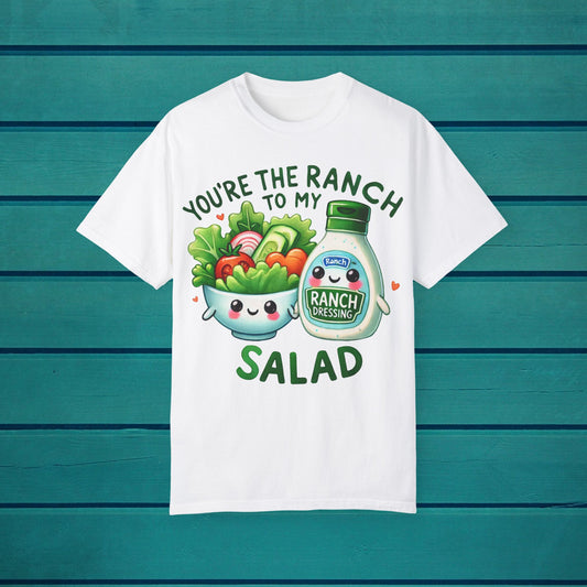 Valentine's Day Graphic T-shirt, HIM HER Pun Shirt,  Ranch and Salad, Together