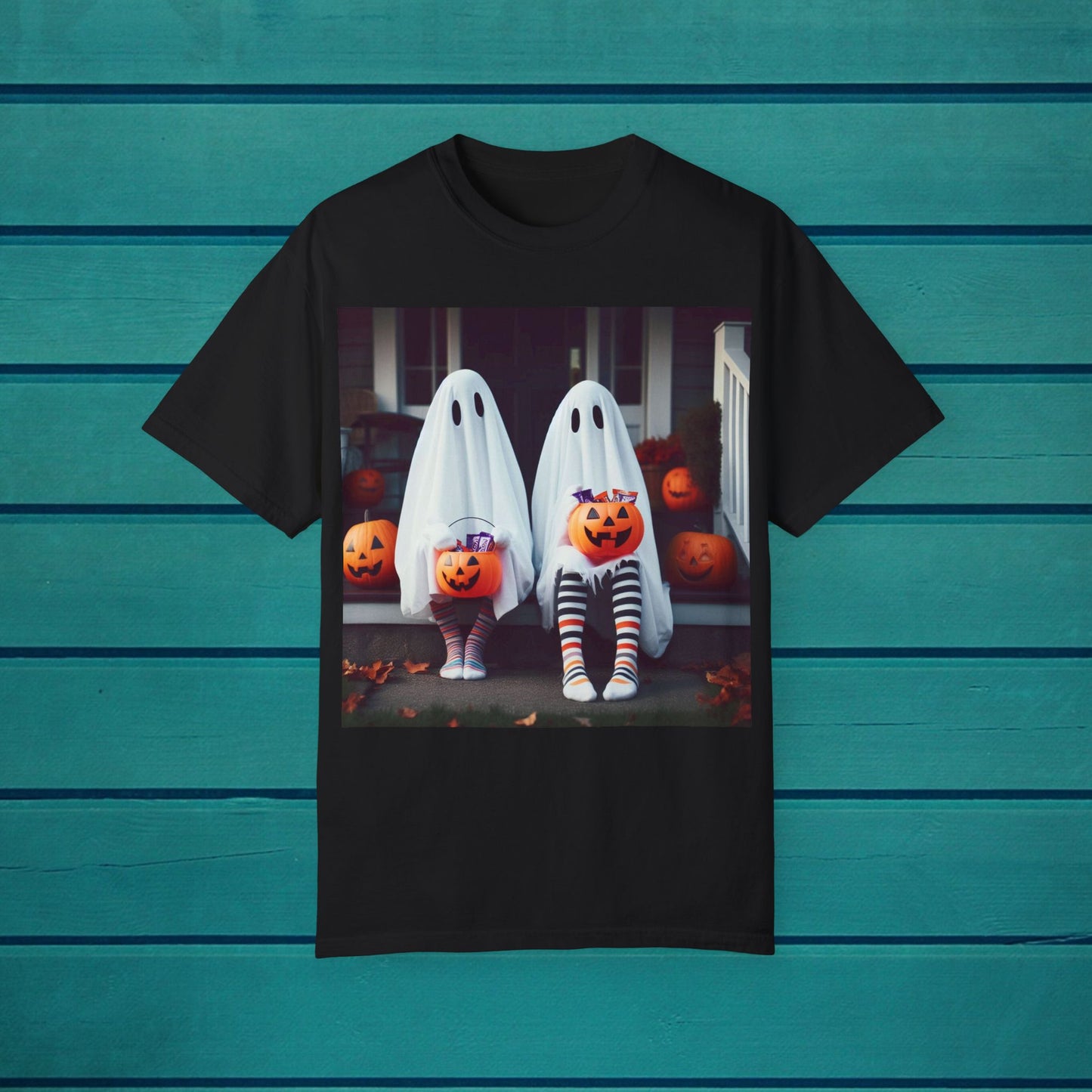 Ghost Kids Halloween Cute T-shirt, Spooky Children's Costume, Haunted Toddler