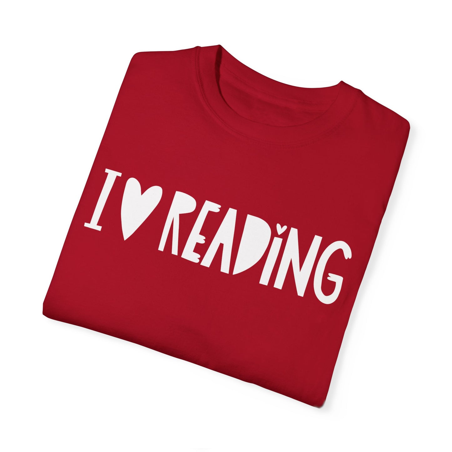 I Love Reading Graphic Tshirt, Unisex Fun Learning Inspirational Books Tee