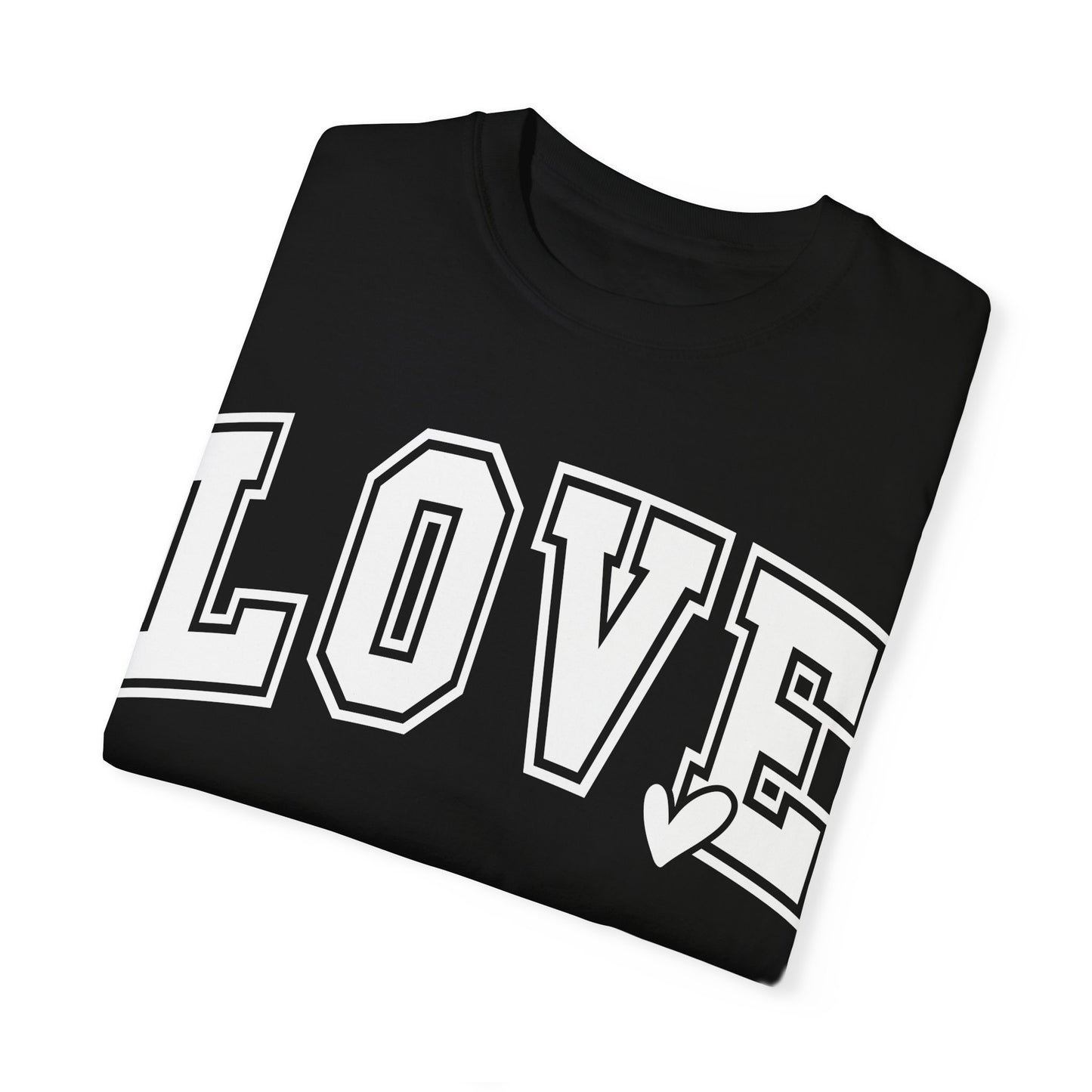 Love Varsity Graphic T-shirt, Couples Inspirational Tee Romance Sweetheart Gift