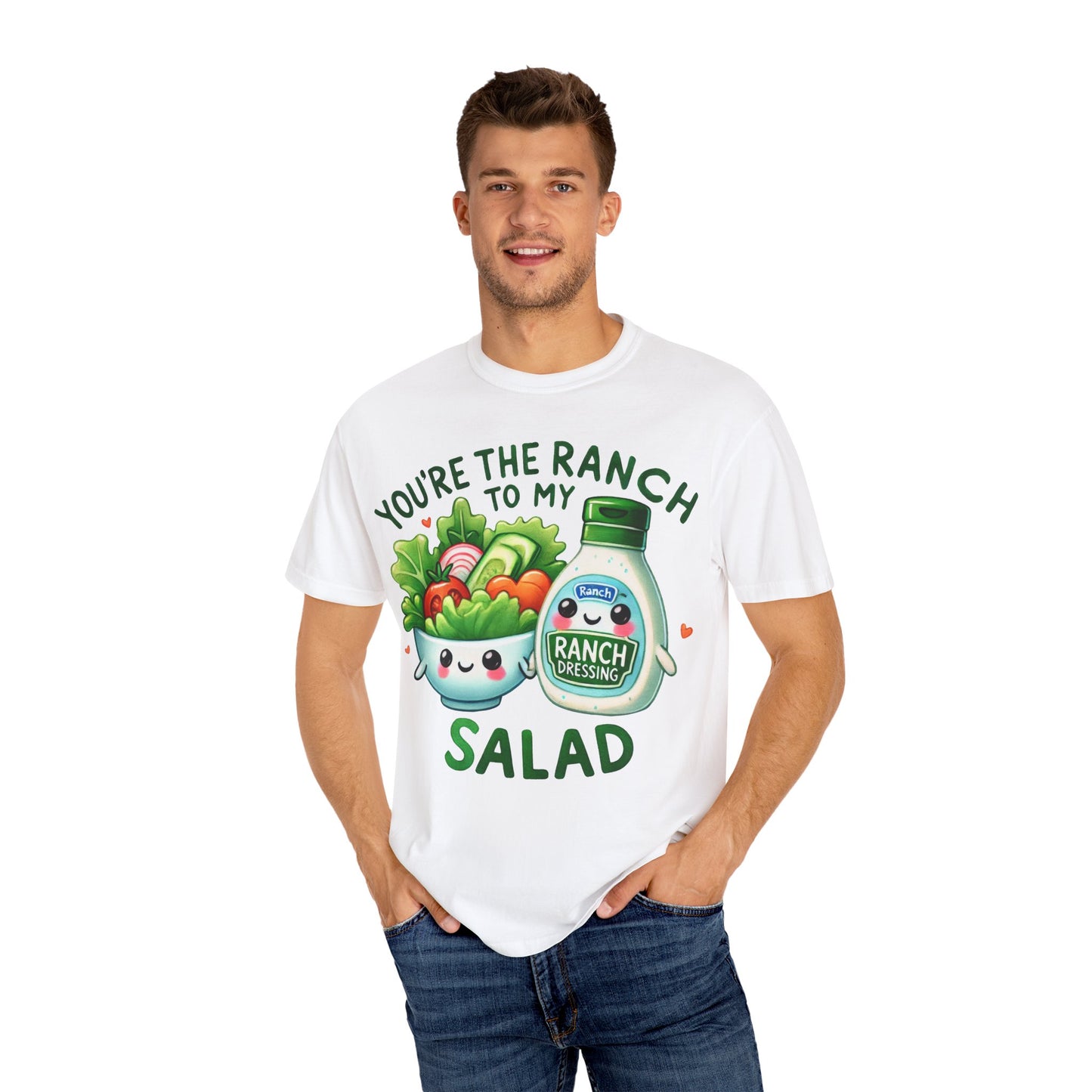 Valentine's Day Graphic T-shirt, HIM HER Pun Shirt,  Ranch and Salad, Together