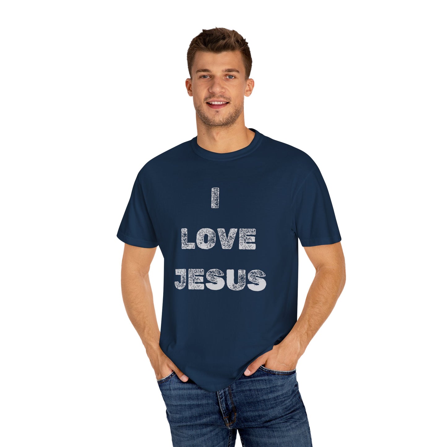 Tshirt I love Jesus Inspirational Motivational Unisex Tshirt Quotes Novelty